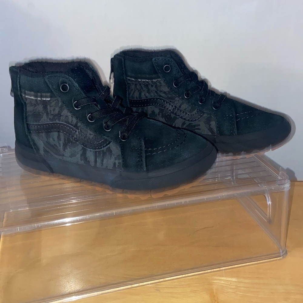 Vans toddler boys sk8-hi zip mte-1 black/camo size toddler 9.